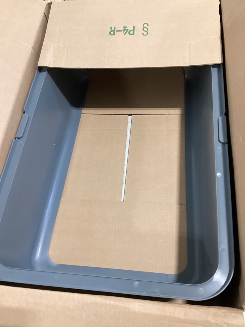 Condition photo showing As Is for iprimio xl cat litter box enclosure - 23"x15"x6" stainless steel litter enclosure for big cats - cat litter box lid only design for use with xl pans - patent pending cover only enclosure only xl - enclosure cover only (stainless steel)