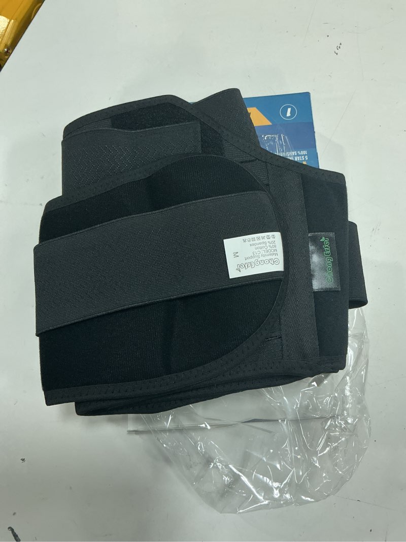Condition photo showing Good Condition for chongerfei maternity belt, pregnancy 3 in 1 support belt for back/pelvic/hip pain, maternity band belly support for pregnancy belly support band (m: fit ab 35.5"-47.3", black) black m: fit ab 35.5"-47.3"