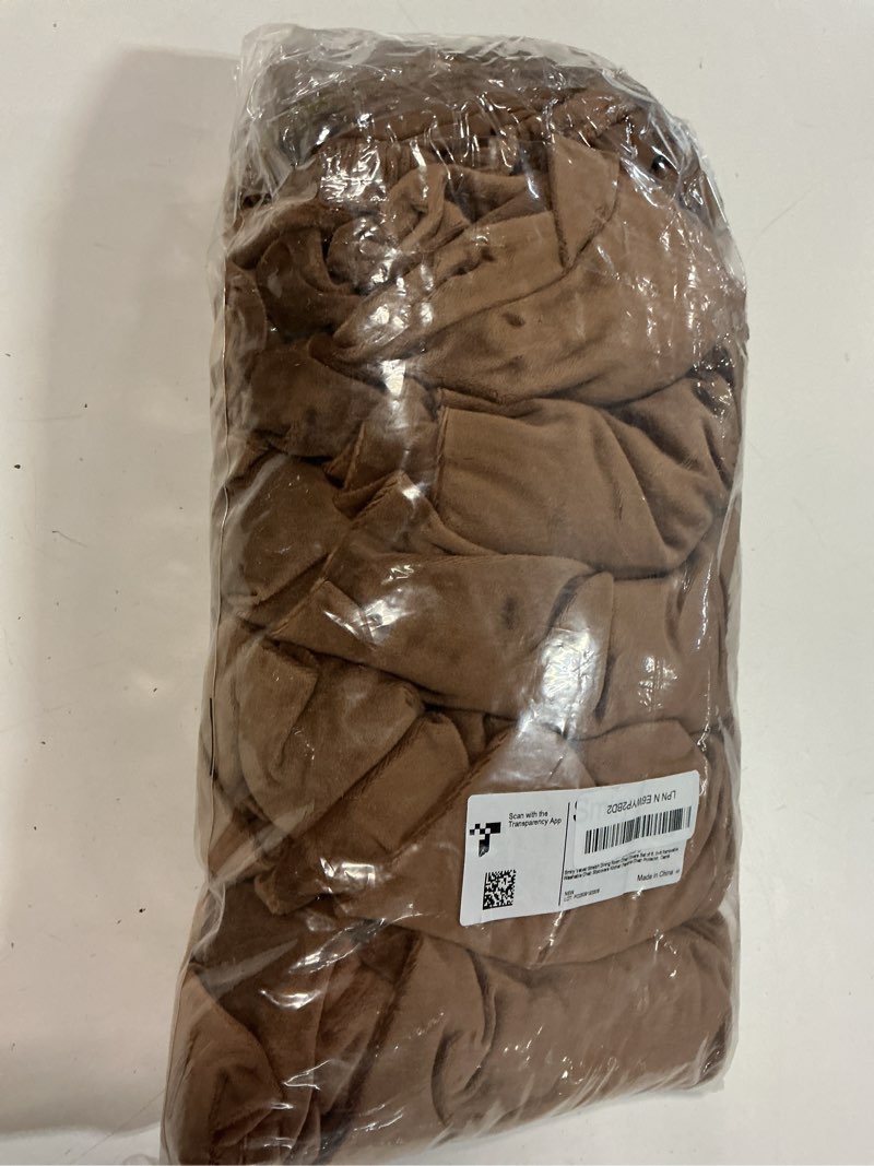 Condition photo showing Good Condition for smiry velvet stretch chair covers for dining room set of 6, soft fit removable washable kitchen parsons chair slipcover protector, camel set of 6 camel