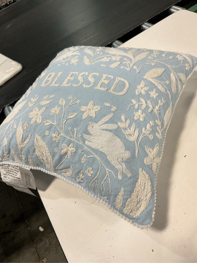 Condition photo showing Good Condition for celebrate together™ easter embroidered blessed throw pillow