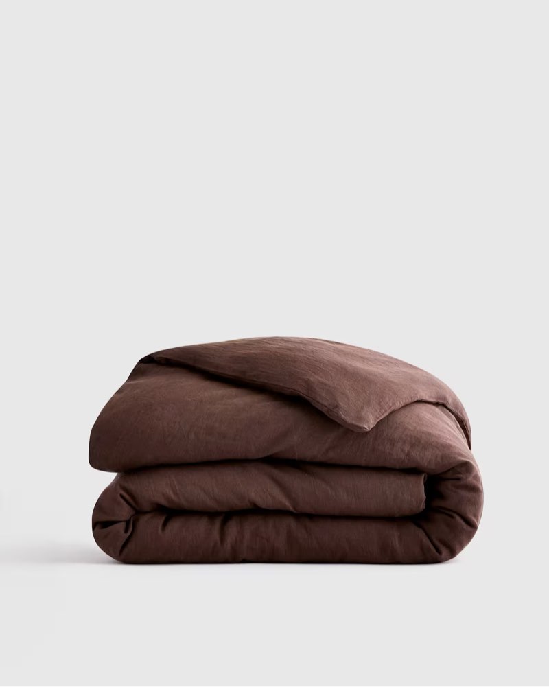 european linen duvet cover size queen color chcolate