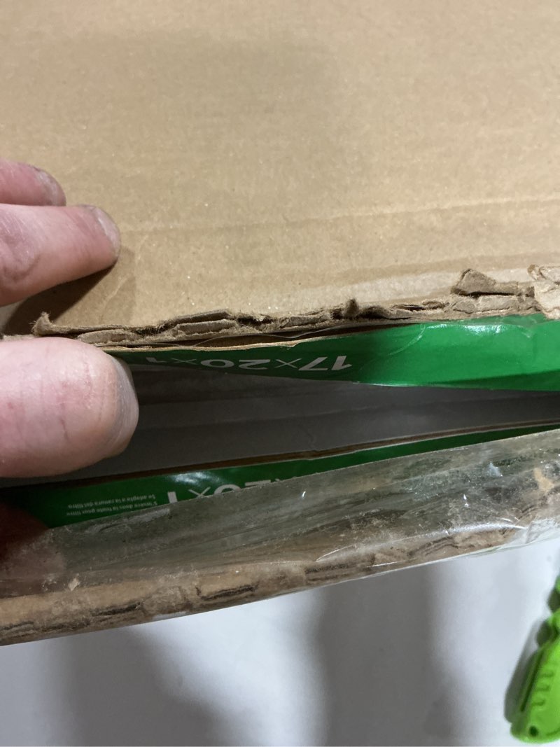 Condition photo showing As Is for Filtrete 17x20x1 AC Furnace Air Filter, MPR 700, MERV 8, Tough on Pollen, Easy on Airflow, 3-Month Pleated 1-Inch Electrostatic Air Cleaning Filter, 2-Pack (Actual Size 16.69 x 19.69 x 0.81 in)