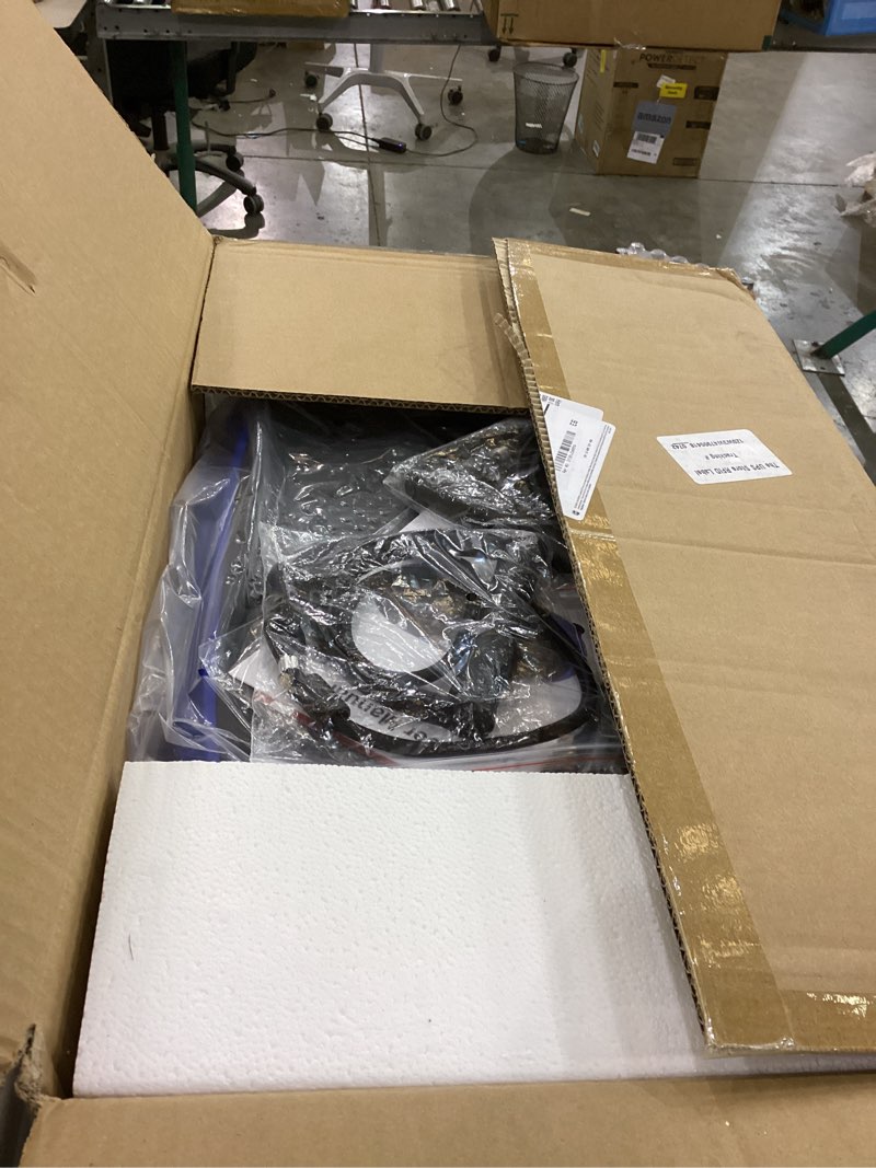 Condition photo showing As Is for Vibration Plate Exercise Machine, Vibrating Fitness Platform for Lymphatic Drainage, Full Body Shaker Workout Equipment, Bluetooth Power Shaping Vibrate Plate, Board Sport for Home Exercise Gym, Blue