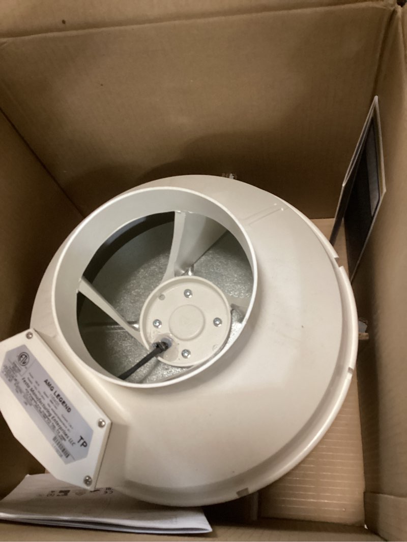 Condition photo showing Good Condition for Festa Radon AMG Legend Radon Fan - Quiet and Energy Efficient 345 CFM Radon Mitigation System Inline Fan - 6