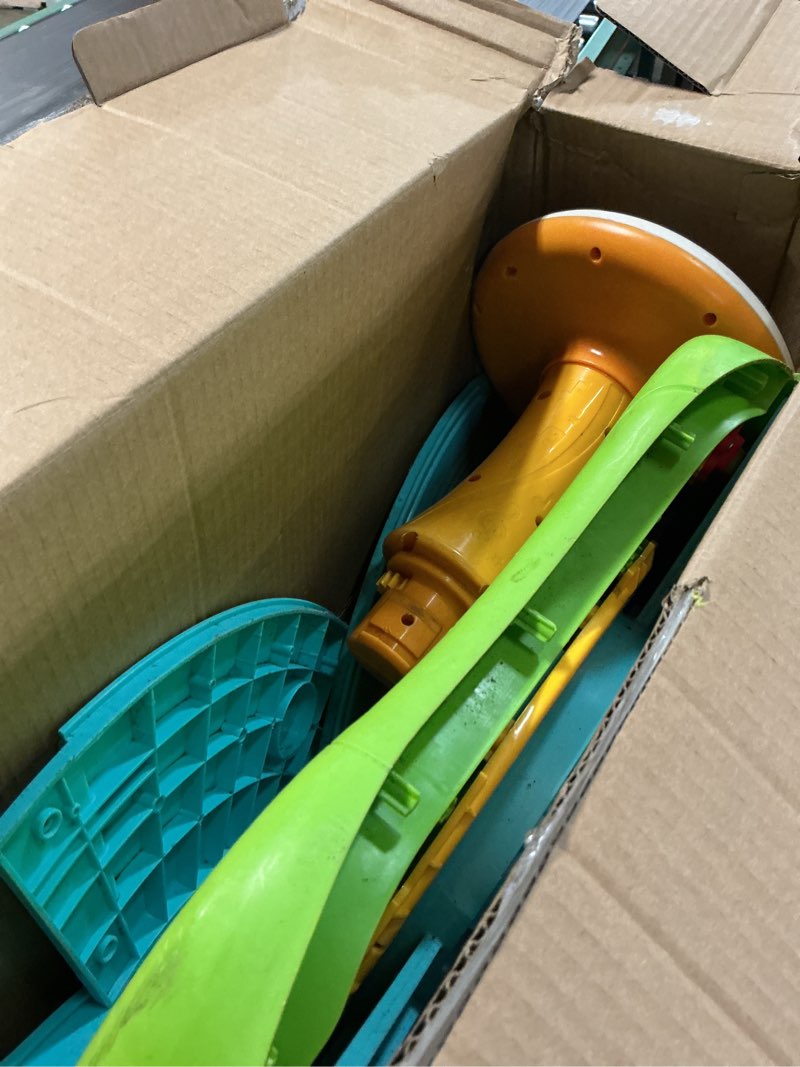 Condition photo showing As Is for leapfrog letter-go-round (frustration free packaging)