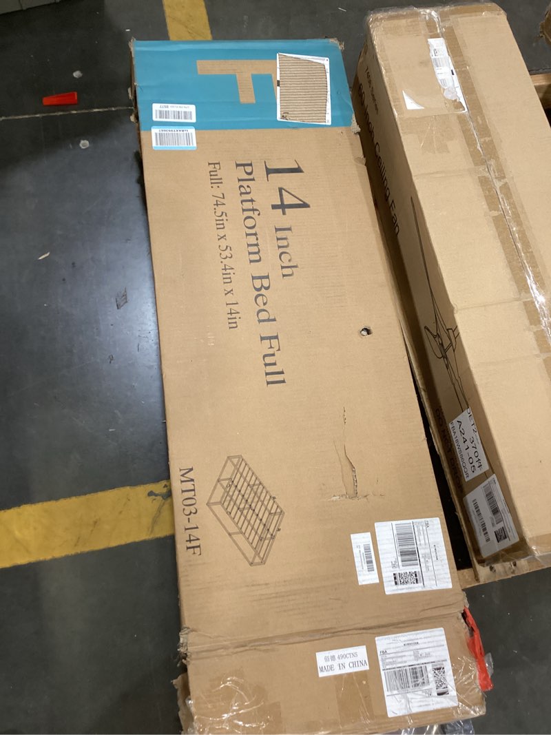 Condition photo showing Good Condition for Bilily 14 Inch Full Bed Frame with Sturdy Steel Slat Support,Heavy Duty Metal Platform Full Size Mat
