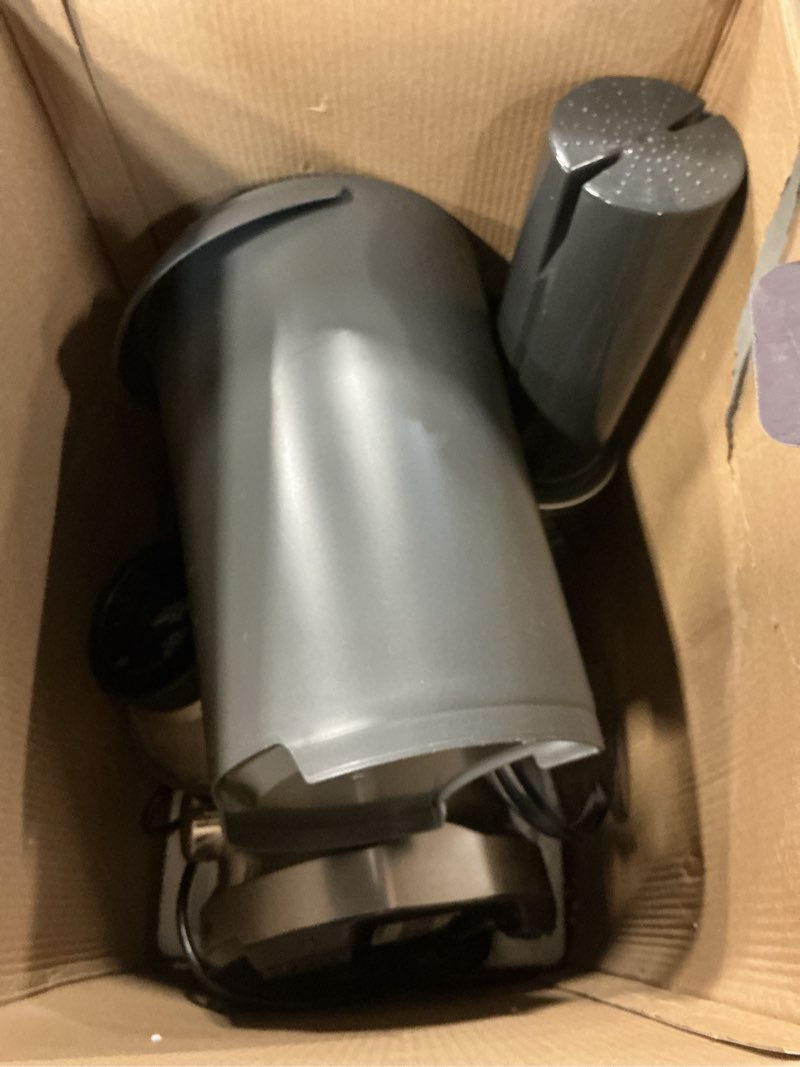 Condition photo showing As Is for Breville Juice Fountain Plus JE98XL, Silver Painted Silver One Size