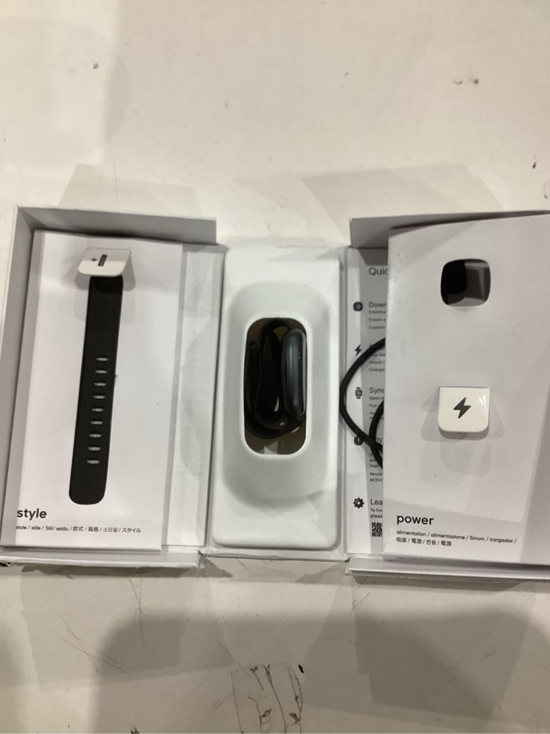 Condition photo showing Good Condition for Fitbit Versa 4 Fitness Smartwatch with Daily Readiness, GPS, 24/7 Heart Rate, 40+ Exercise Modes, Sleep Tracking and more, Black/Graphite, One Size (S & L Bands Included)