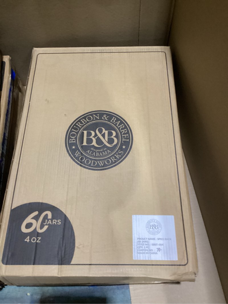 Bourbon & barrel woodworks 60 jars 4 oz