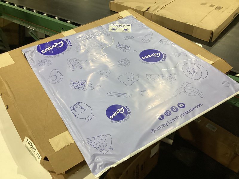 Condition photo showing New/Like New for catchy - food catcher - compatible with ikea antilop high chair + 11 other high chairs - highchair sold separately - baby & toddler food & mess catcher - under high chair accessory white for ikea antilop