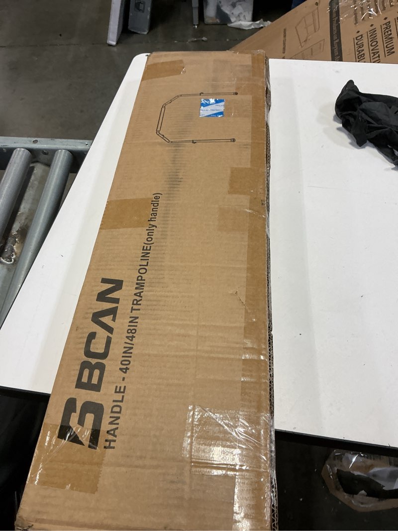 Condition photo showing New/Like New for BCAN Adjustable Handle Bar Accessory for 40"/48'' Fitness Trampolines, 4 Levels Adjustable(2'6" ~3'5"), Foam Handles, Easy Assembly(Trampoline Not Included)
