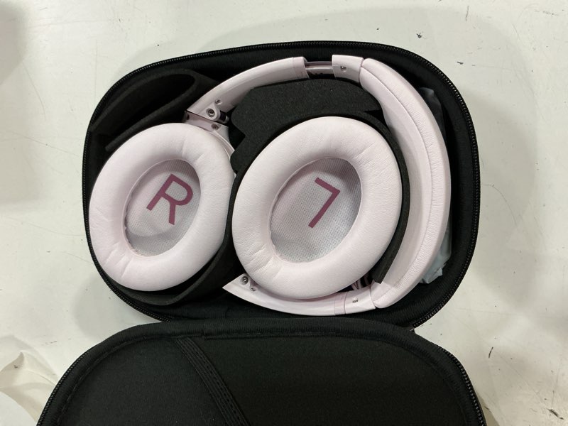 Condition photo showing Good Condition for bose quietcomfort headphones - wireless bluetooth headphones, active over ear noise cancelling and mic, usb-c charging, deep bass, up to 24 hours of playtime, petal pink - limited edition color