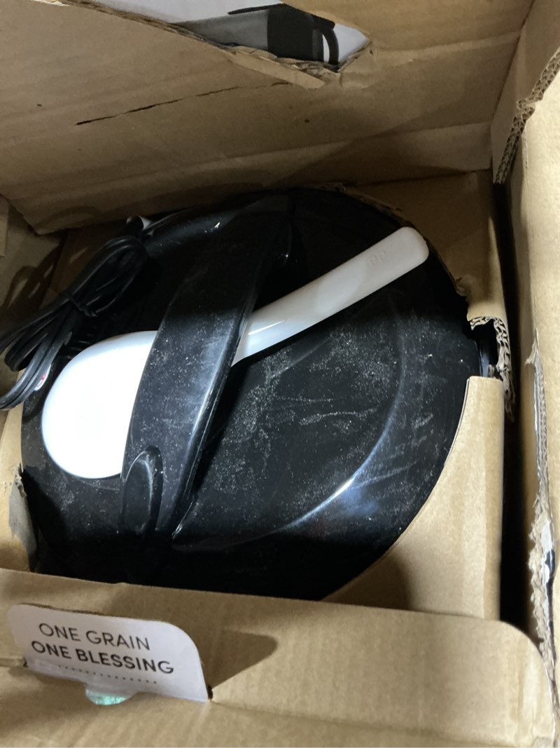 Condition photo showing As Is for AROMA Digital Rice Cooker, 4-Cup (Uncooked) / 8-Cup (Cooked), Steamer, Grain Cooker, Multicooker, 2 Qt, Stainless Steel Exterior, ARC-914SBD 4 Cup Uncooked / 8 Cup Cooked