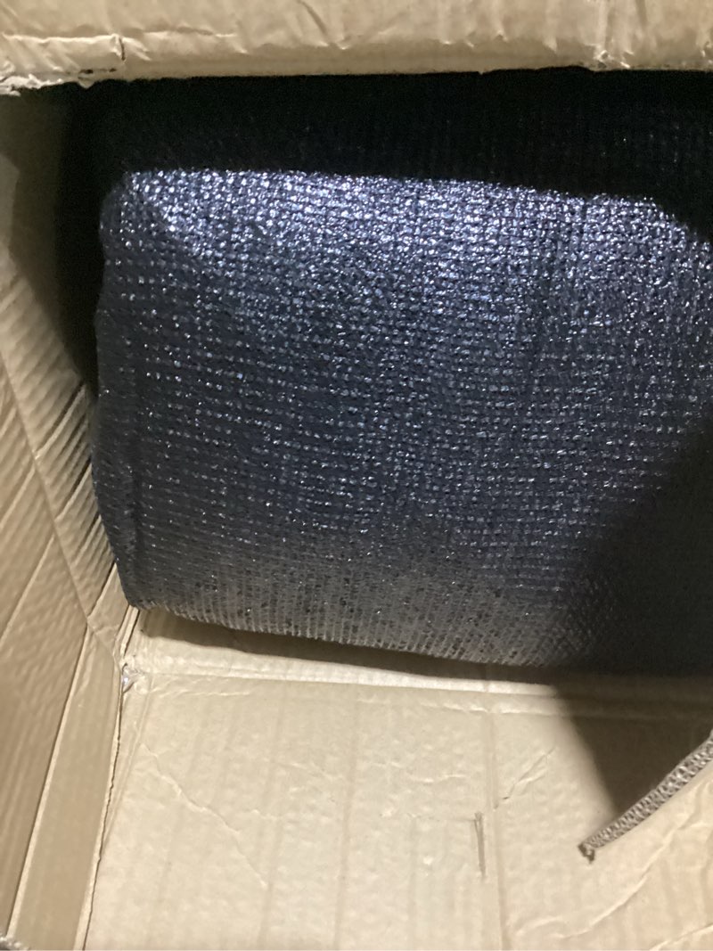 Condition photo showing Good Condition for winemana black shade cloth 90%, 30x50 ft mesh tarp - garden shade for greenhouse, patio, vegetables, plants cover and chicken coops, sunshade net for outdoor protection with reinforced grommets 30 ft x 50 ft 90%