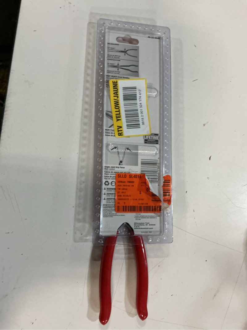 Condition photo showing Good Condition for milwaukee 13 in. plastic long reach pliers