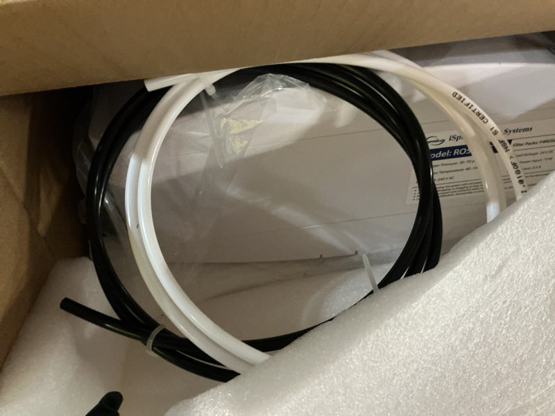 Condition photo showing Good Condition for ispring ro5004f reverse osmosis water filter with uv, sgs tested pfas and tds reduction, 500 gpd ro system under sink, 2:1 pure to drain, tankless ro water filtration system, filter life monitor white - ro