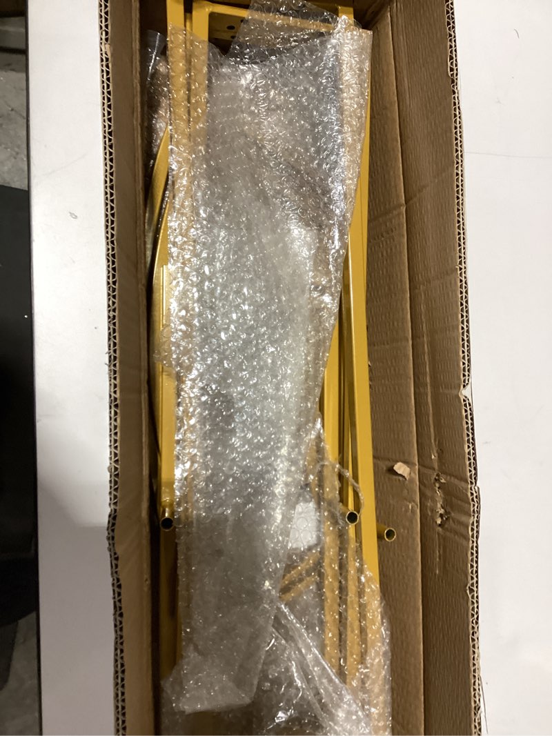 Condition photo showing Good Condition for Double Arch Backdrop Stand Metal Open Arch Backdrop Frame U Shaped Wedding Arches for Ceremony Baby Shower Garden Birthday Party Decoration (Gold, 6FT×3FT) Gold 6FT×3FT(H×W)