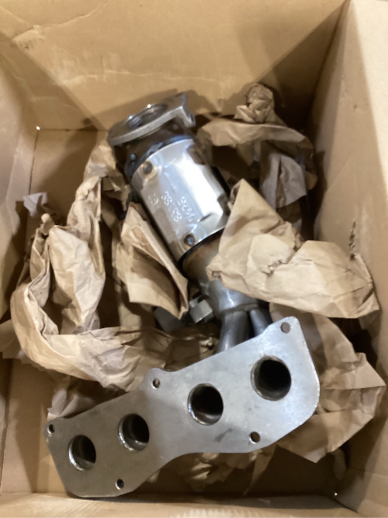 Condition photo showing As Is for walker calcat carb 83189 direct fit catalytic converter with integrated exhaust manifold for toyota camry