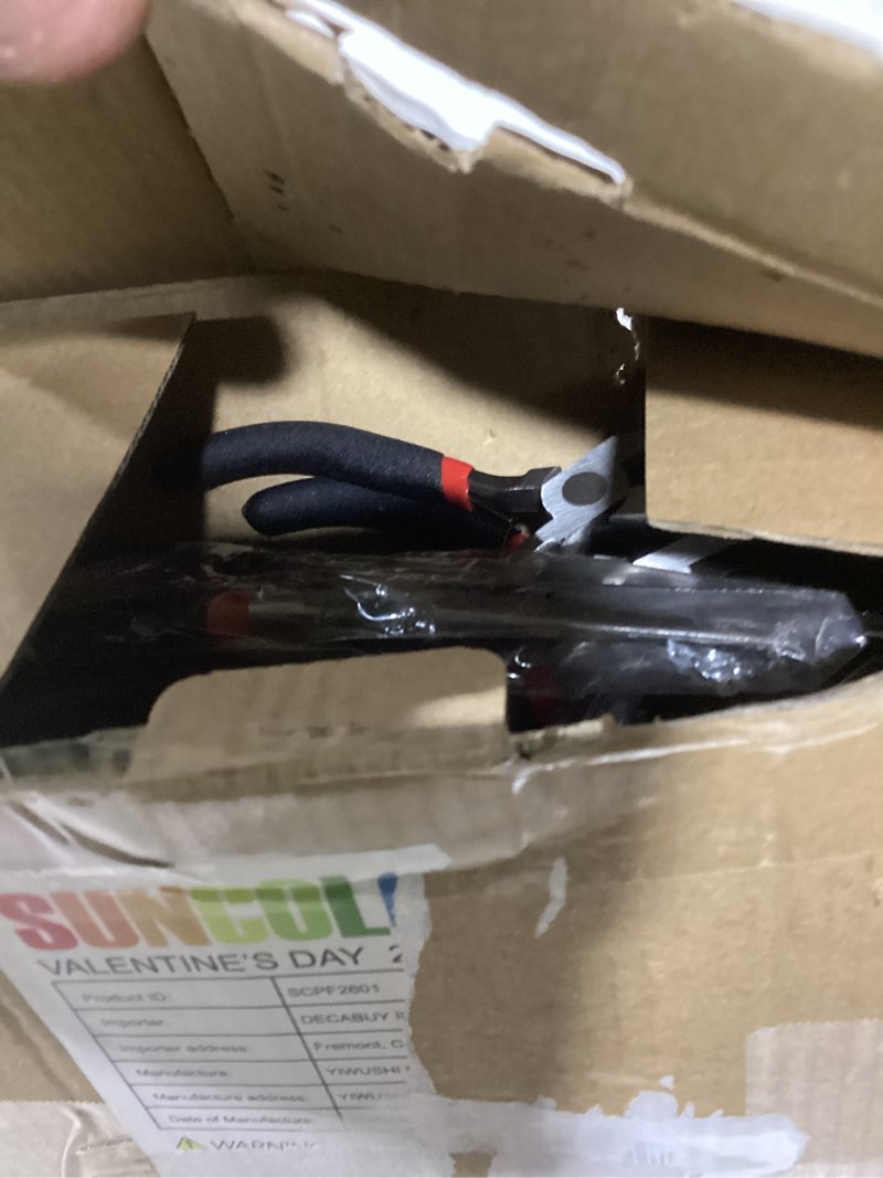 Condition photo showing New/Like New for SEUNMUK 8 Pack 6 Inch Long Needle Nose Pliers Set, Precision Long Nose Pliers with Comfort Grip Handles, Extra Long Needle Nose Pliers for Jewelry Making, Bending Wire and Small Object Gripping 8 Black, Red