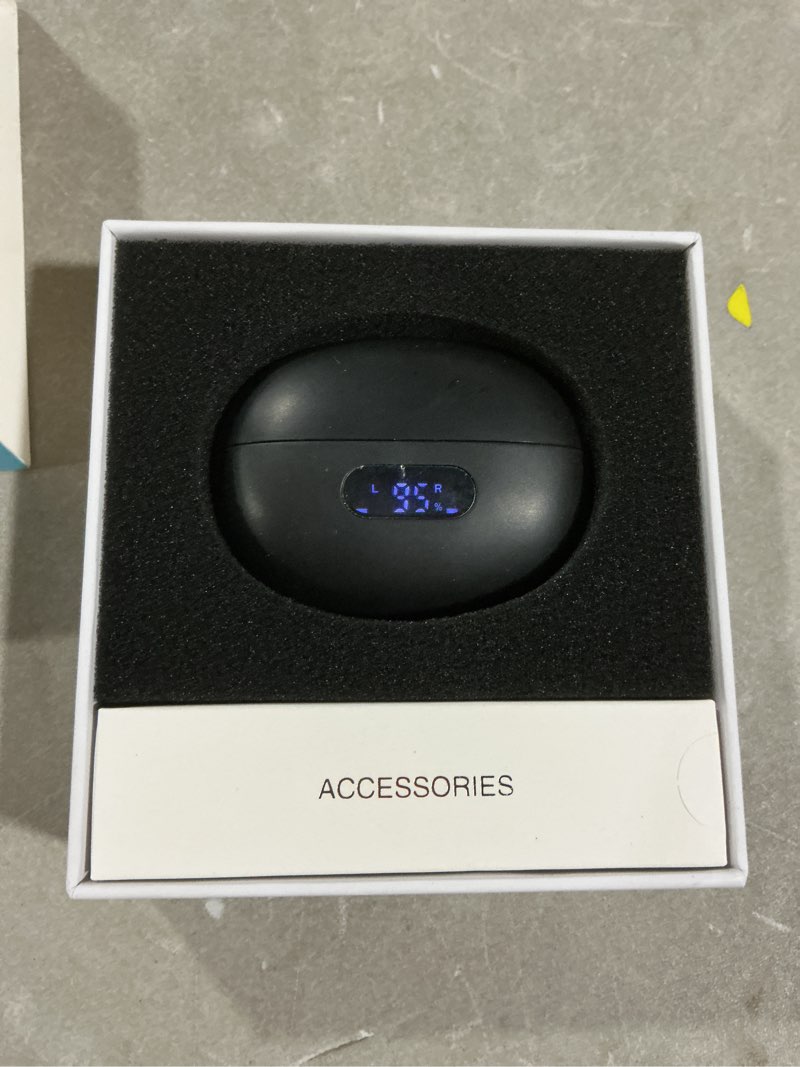 Condition photo showing Good Condition for jzones open ear clip wireless earbuds bluetooth 5.4, lightweight comfort sports bone conduction headphones built-in mic for clear audio, stable fit earphones 24h play-black balck