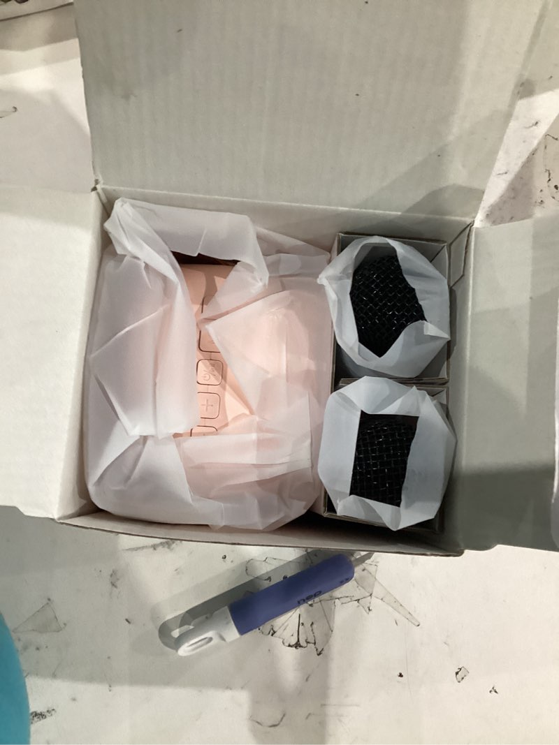 Condition photo showing New/Like New for Karaoke Machine for Kids Adults, Mini Portable Bluetooth Karaoke Speaker with 2 Wireless Microphone and Lights, Christmas Birthday Gifts for Girls Ages 4, 5, 6, 7, 8, 9, 10, 12+ Family Home Party P-ink 2 Mics