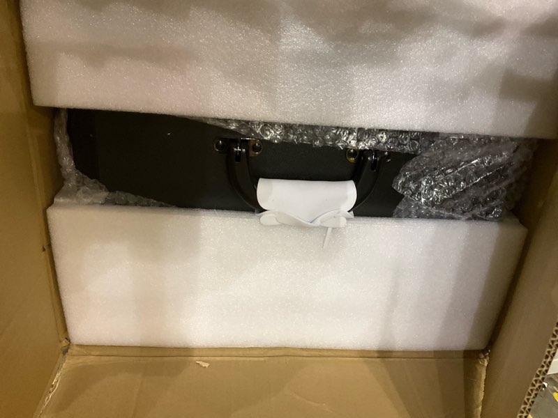 Condition photo showing New/Like New for Joligrace Rolling Manicure Table 5 Drawers Makeup Case Foldable Nail Desk Cosmetology Case on Wheels Nail Tech Table with Brush Pouch for Technician Workstation Mobile Makeup Artist Trolley Black Black with Table