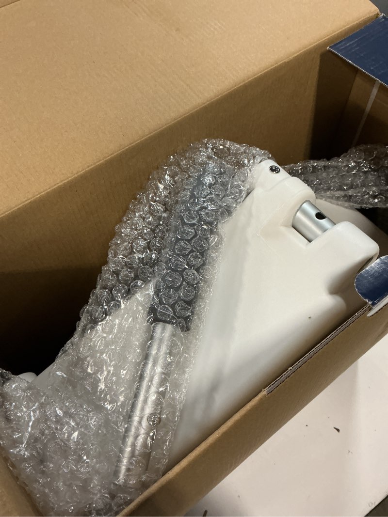 Condition photo showing As Is for drive medical 2-in-1 raised toilet seat with removable padded arms - elevated bathroom safety support - secure locking attachment - easy height assistance - durable construction, standard toilets