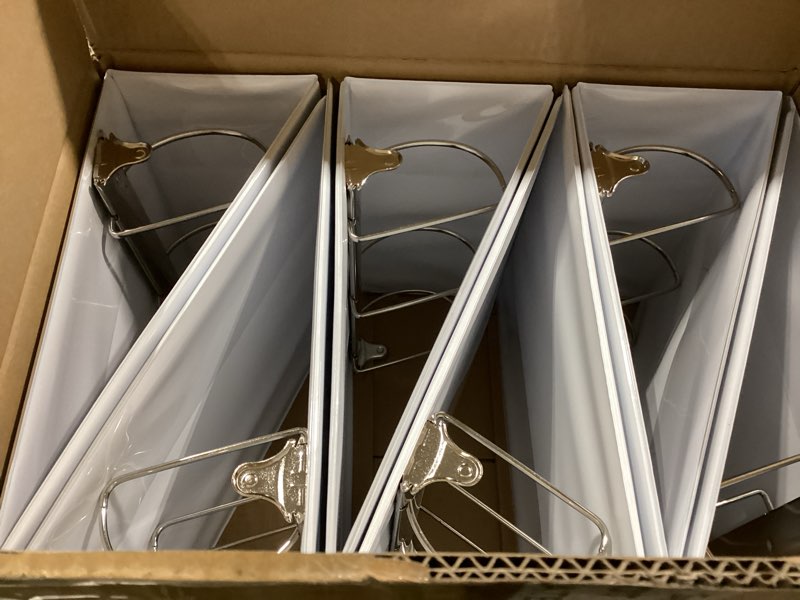 sinload 6 pcs 3 ring binder, large capacity d ring binders with pockets, 8.5" x 11" presentation fol