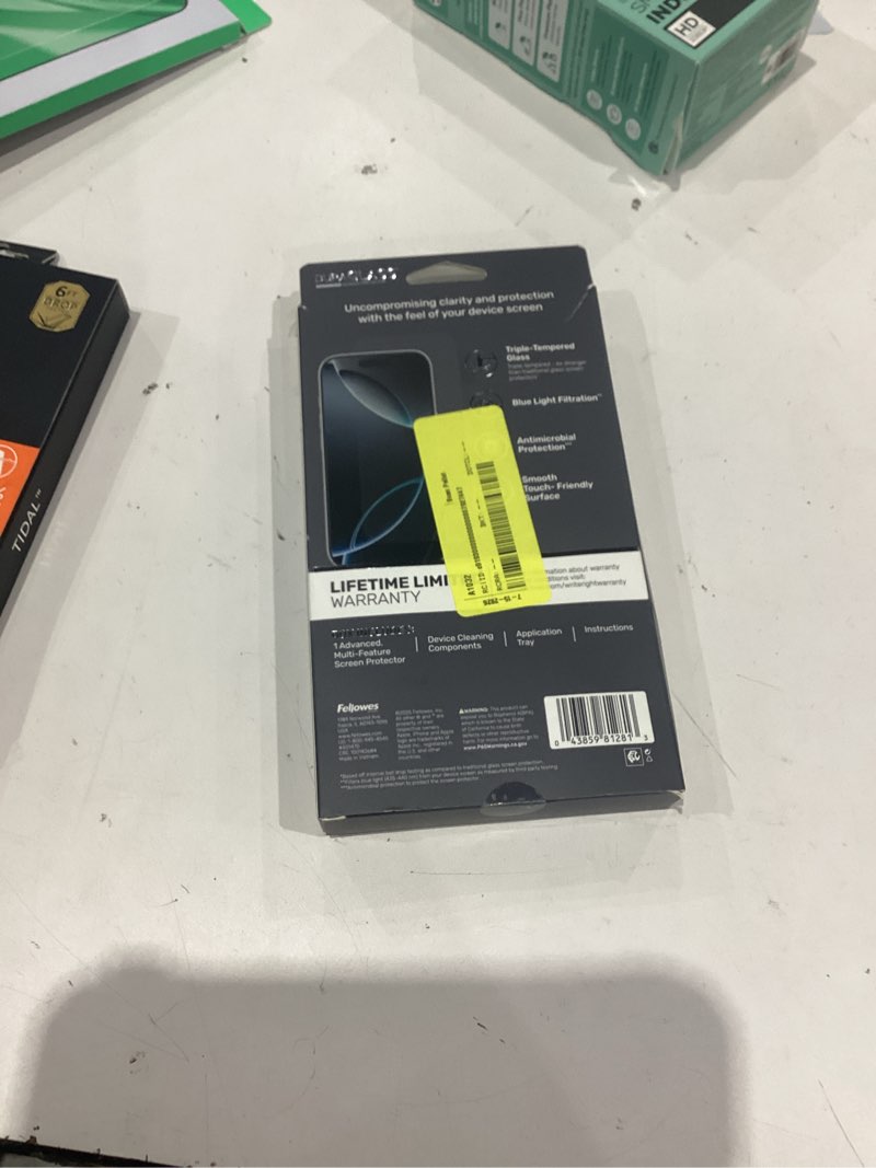 Condition photo showing Good Condition for duraglass defensetech glass screen protector with blue light filtering for iphone 17 pro
