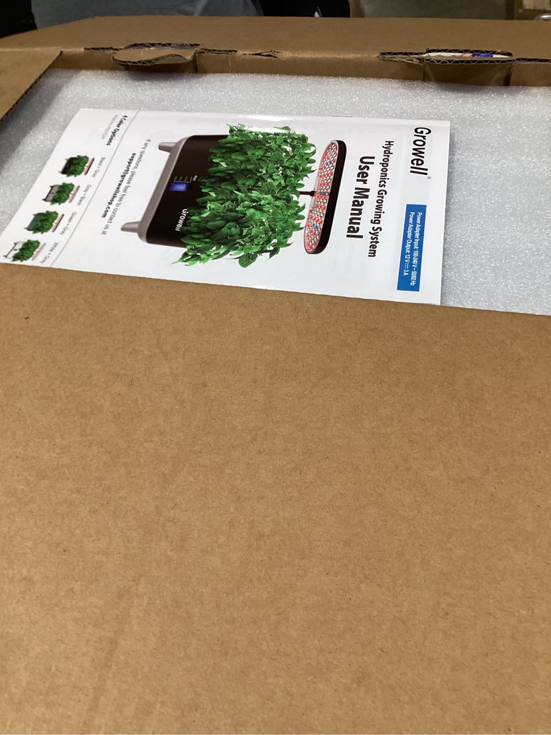Condition photo showing New/Like New for ahopegarden indoor garden hydroponics growing system: 10 pods plant germination kit herb vegetable growth lamp countertop with led grow light - hydrophonic planter grower harvest lettuce black 10 pods premium