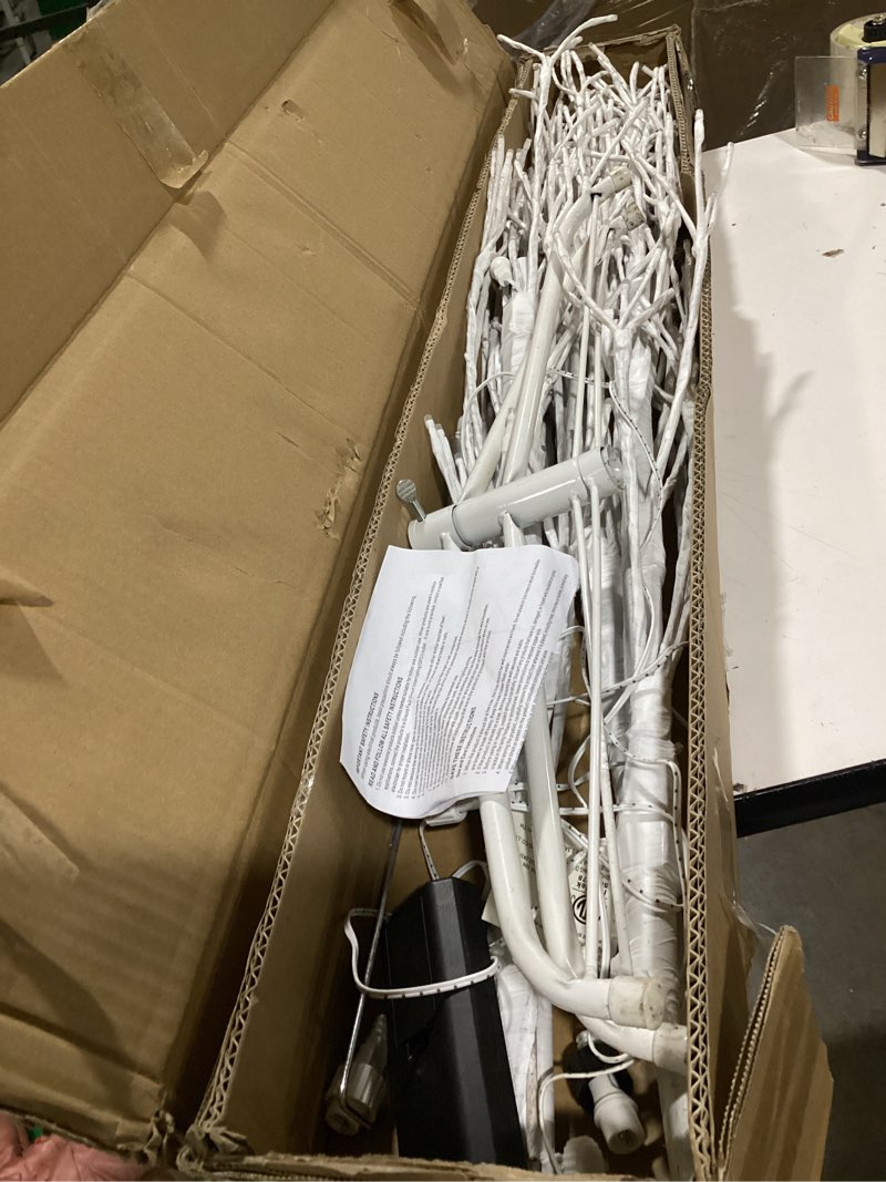 Condition photo showing As Is for 7FT Lighted Birch Tree, Birch Tree with 1200 LED Lights, 8 Twinkling Modes and Timer, Dimmable, Light Up Twig Christmas Tree for Indoor Outdoor Home Party Garden Wedding Decorations 7ft-1200lights