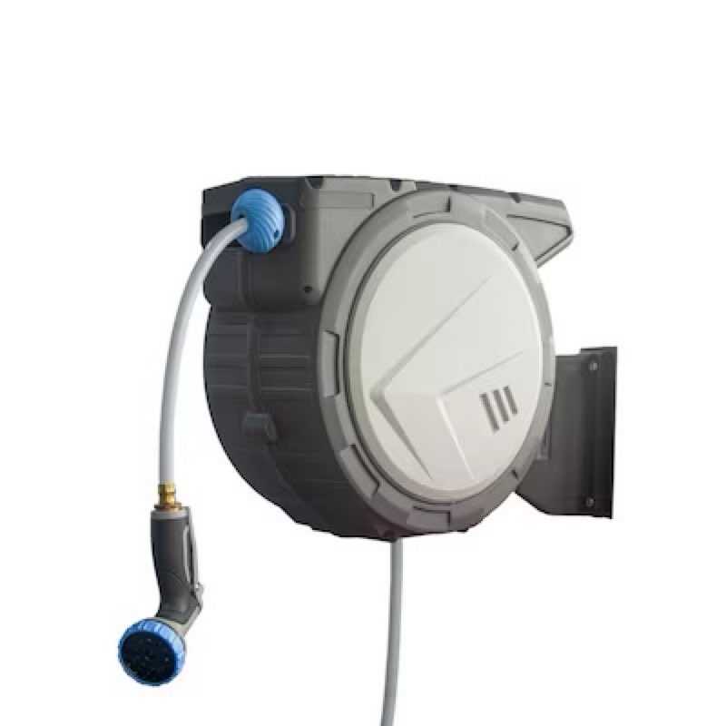 style selections plastic 100-ft wall-mount hose reel