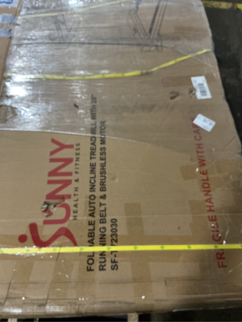 Condition photo showing Good Condition for Sunny Health & Fitness Fully Assembled OneClick-Fold 20" Smart Treadmill with Auto Incline & SunnyFit App 20" Belt - Fully Assembled