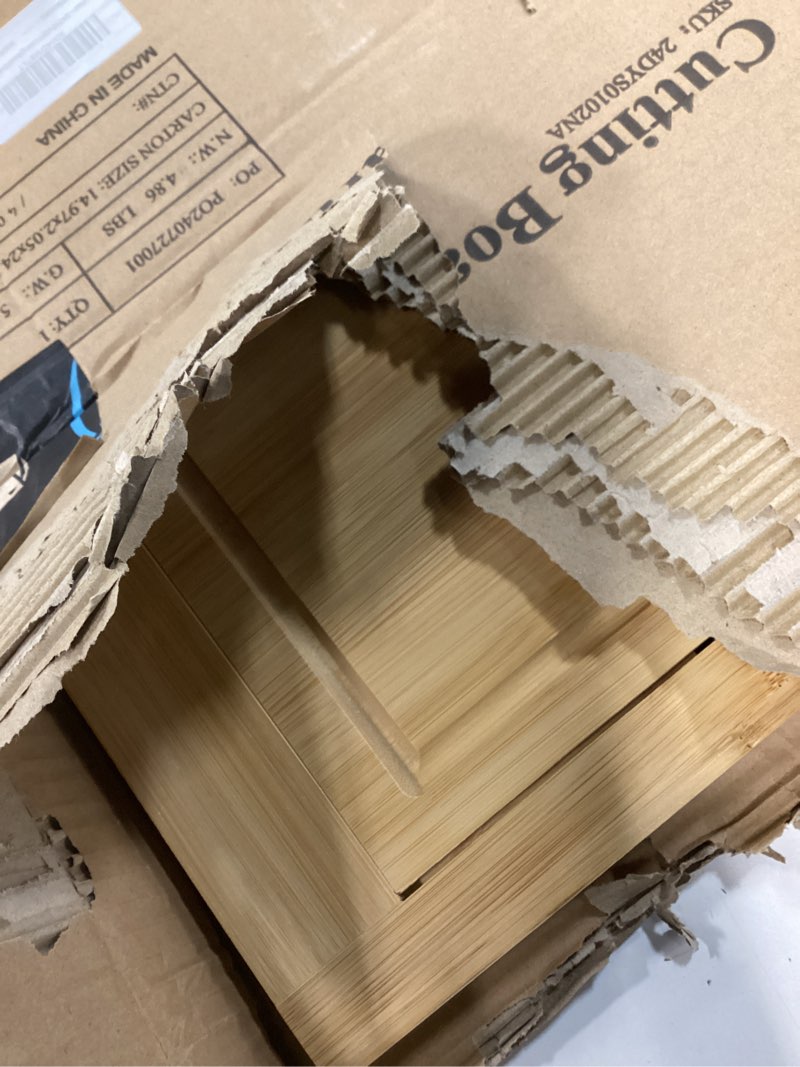 Condition photo showing Good Condition for Bamboo Expandable Over The Sink Cutting Board with Juice Groove for kitchen, Wooden Kitchen Sink Cover Chooping Board for Counter Space