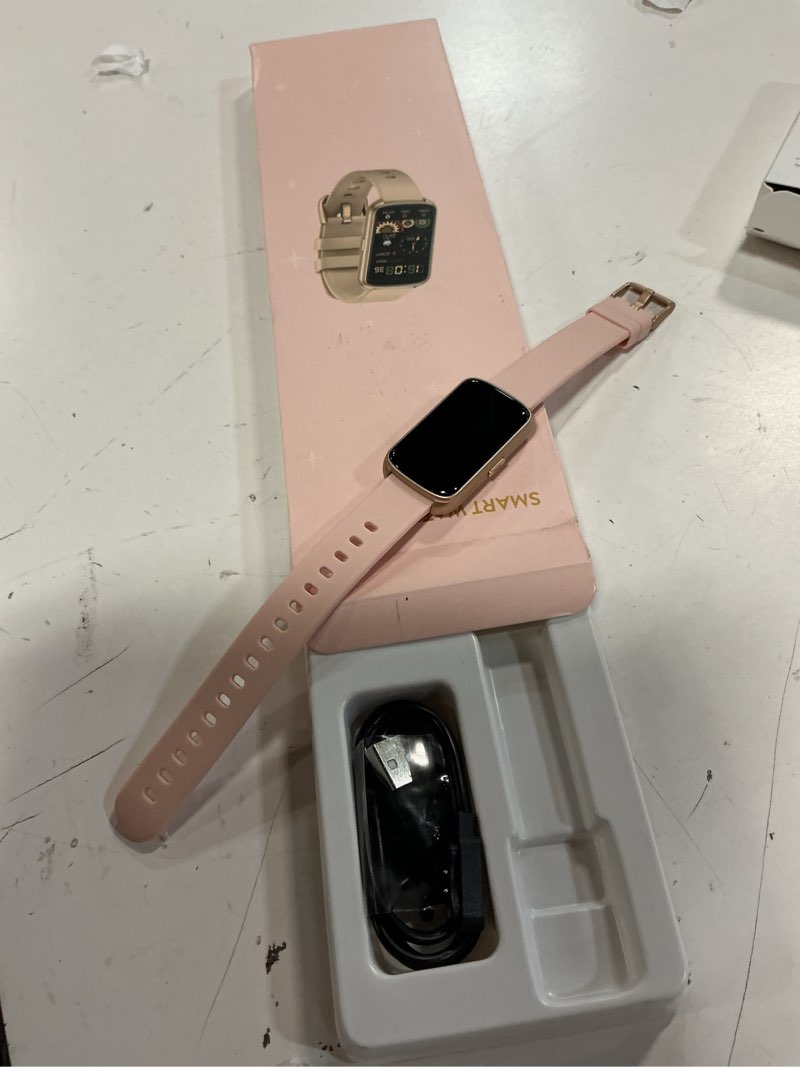Condition photo showing Good Condition for fitness tracker, smart watch for women men with 24/7 heart rate/blood pressure/blood oxygen monitor,sleep tracker,step & calorie counter, ip68 waterproof fitness watches compatible with android&iphone pink