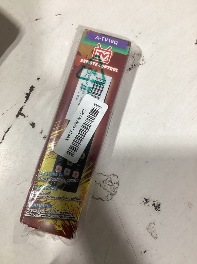 Condition photo showing New/Like New for universal big button tv remote replacement, compatible with all samsung/vizio/lg/sony/philips smart tvs and more for big button tv remote