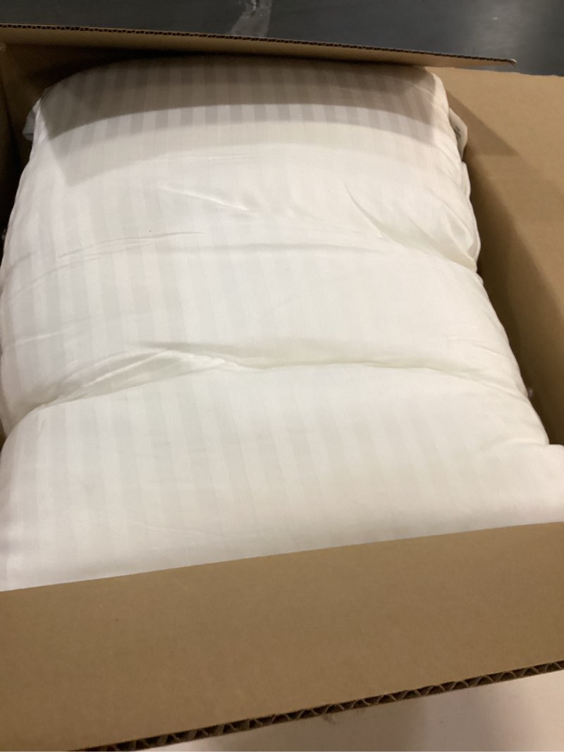 Condition photo showing As Is for Beckham Hotel Collection Bed Pillows Standard/Queen Size Set of 2 - Original Soft Down Alternative Pillow for Sleeping - Soft Support for Back, Stomach or Side Sleepers Queen / Standard White