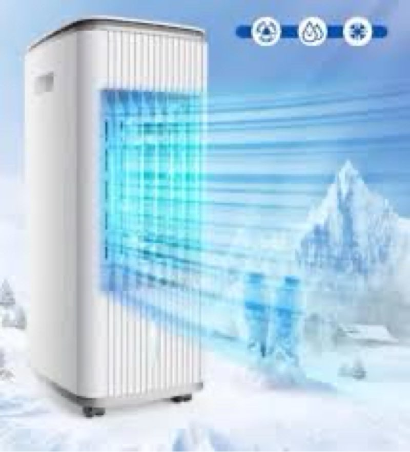 Portable Behomey 2-In-1 Evaporative Air Cooler/ Tower Fan L36Y