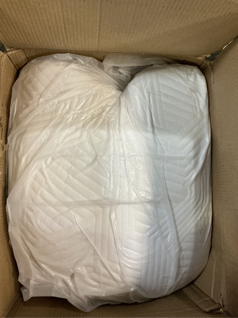 Condition photo showing Good Condition for ELEMUSE 3 Inch Gel Memory Foam Mattress Topper Full Size Pressure-Relieving Mattress Topper for Back Pain,Non-Slip Design with Removable & Washable Cover, CertiPUR-US White Full 3 Inch