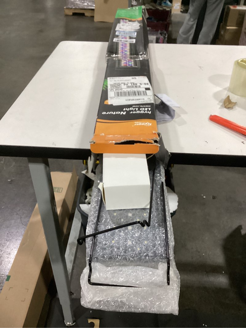 Condition photo showing As Is for hygger 42W 24/7 Lighting Aquarium LED Light, Sunrise-Daylight-Moonlight Mode and DIY Mode, Timer Adjustable Brightness Fish Tank Light with Extendable Bracket 7 Colors for Planted Tank 42W for 48~54inch Tank