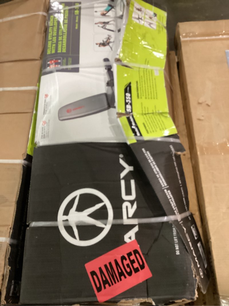 Condition photo showing Good Condition for Marcy Adjustable 6 Position Utility Bench with Leg Developer and High Density Foam Padding SB-350,dark gray