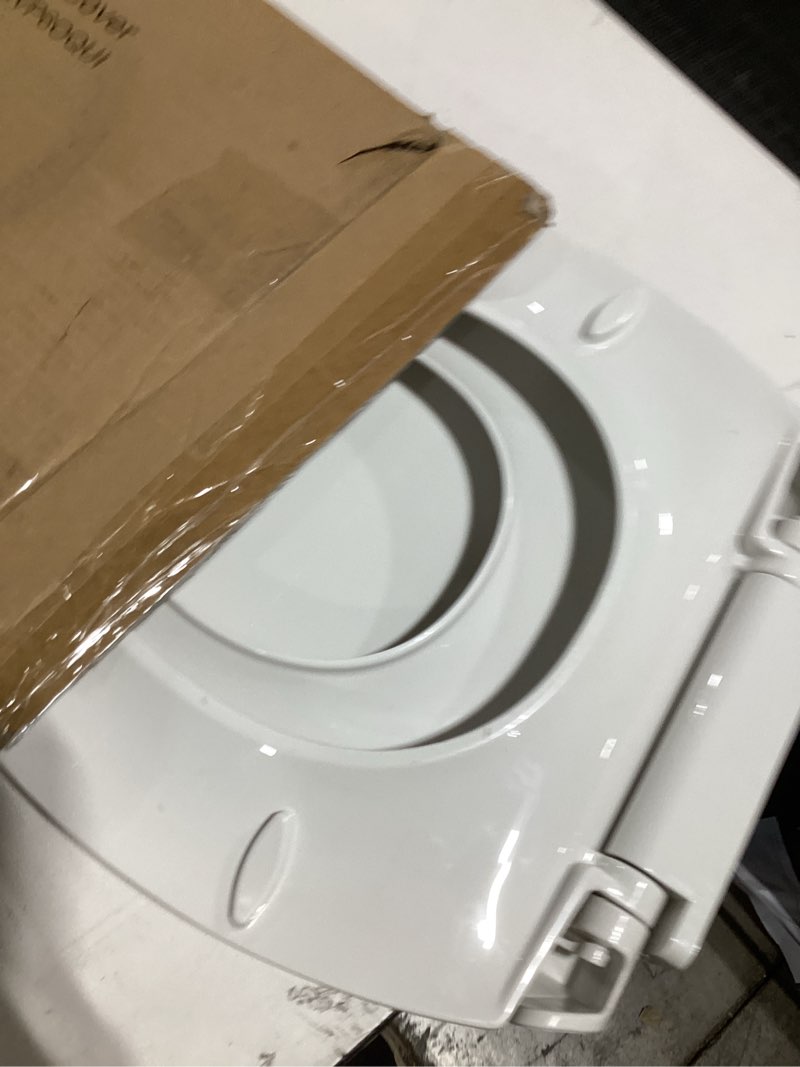 Condition photo showing Good Condition for Toilet Seat, Elongated Toilet Seat with Toddler Seat Built in, Potty Training Toilet Seat Elongated Fits Both Adult and Child, with Slow Close and Magnets- Elongated