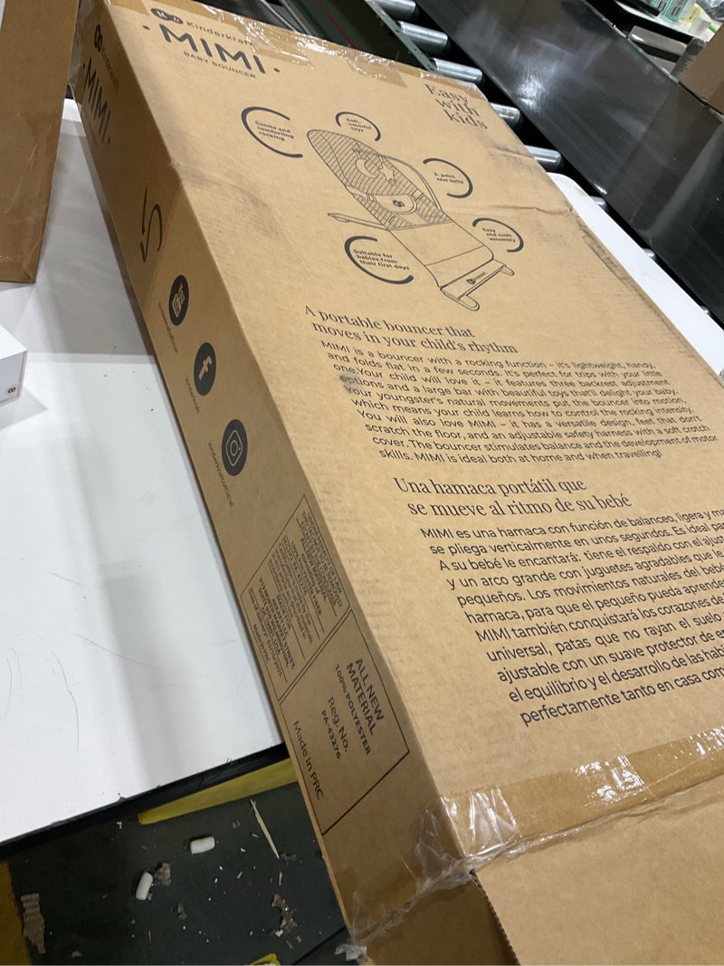 Condition photo showing Good Condition for Kinderkraft Mimi Portable Baby Bouncer, Safe and Ergonomic Bouncer Seat With Spine Support and an Ad