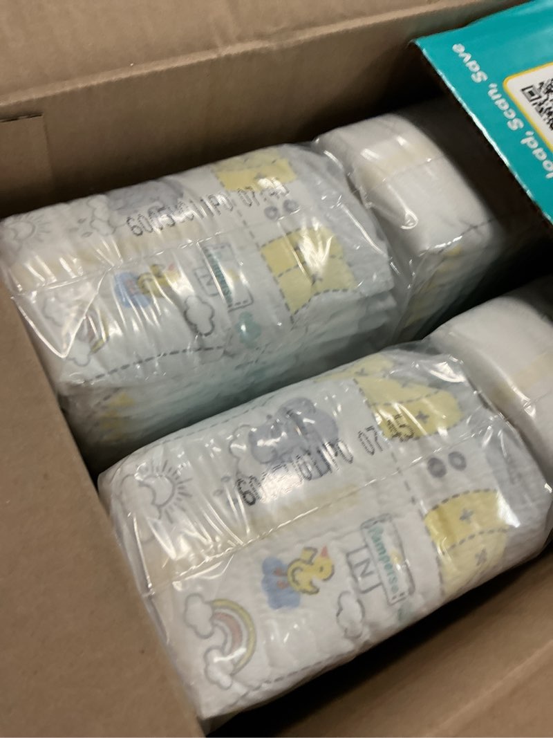 Condition photo showing New/Like New for pampers swaddlers diapers newborn - size 0, 84 count, ultra soft disposable baby diapers