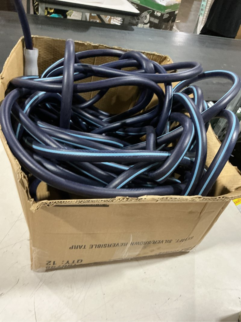 Condition photo showing As Is for heavy-duty garden hose flexible anti-kink leak-proof water hose with male to female fittings