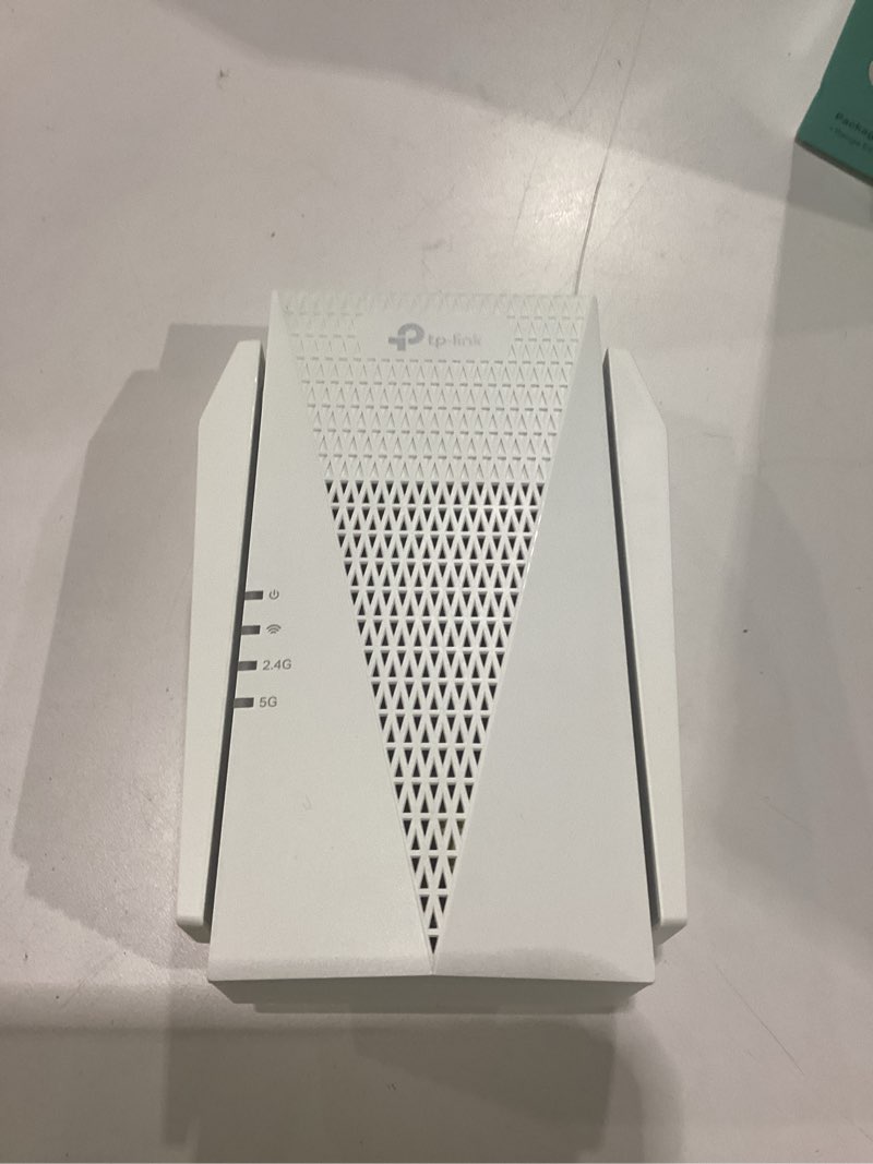 Condition photo showing Good Condition for tp-link ax3000 wifi 6 range extender | pcmag editor's choice | dual-band wireless repeater w/ethernet port | up to 2400 sq. ft., 64 devices | internet signal booster | app setup | easymesh (re715x) dual-band wifi 6, ax3000