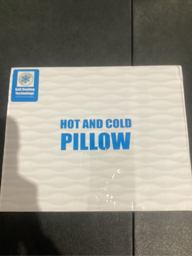 Condition photo showing New/Like New for hot & cold therapy sciatica pain relief pillow, ice massage & heating strecthing - lumbar support pillow immediate relief for back hip leg & knee, smooth skin touch - ultra soft - 100% natural