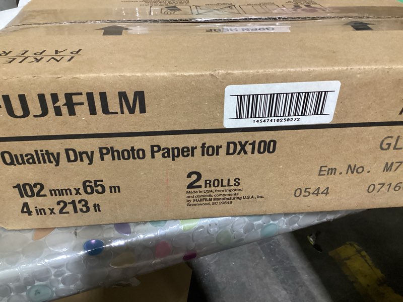 Condition photo showing New/Like New for fujifilm quality dry photo for dx100 102mmx 65m