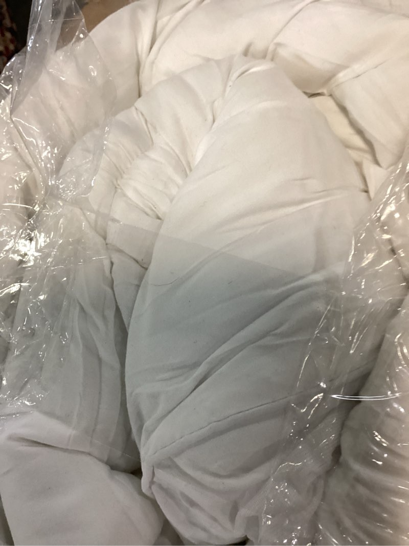Condition photo showing As Is for 3 inch mattress topper rv full size 1300gms soft down alternative fill pillow top, extra thick padded mattress pad & protector, breathable & supportive for 8"-21" deep pocket white full