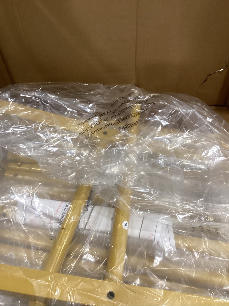 Condition photo showing Good Condition for Arch Backdrop Stand, 7.2FT & 6FT Two-Piece Metal Arch Backdrop Set, Sturdy Balloon Garland Stand for Wedding, Party, Photo Booth, Ceremony, Birthday, Graduation Decorations 7.2+6FT Metallic Gold